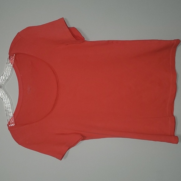 Chico's top women’s size 0 equals size small sz 4 coral scoop neck top shirt - Picture 1 of 16